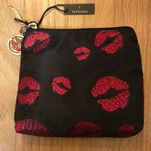 Sephora Cosmetic Bag with Lips